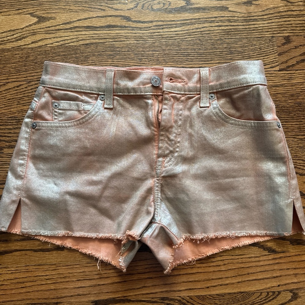 Seven 7 for all Mankind Gold Wash Shorts Sz 24